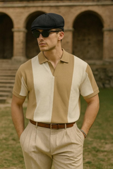 Old money Panel V collar Tshirt