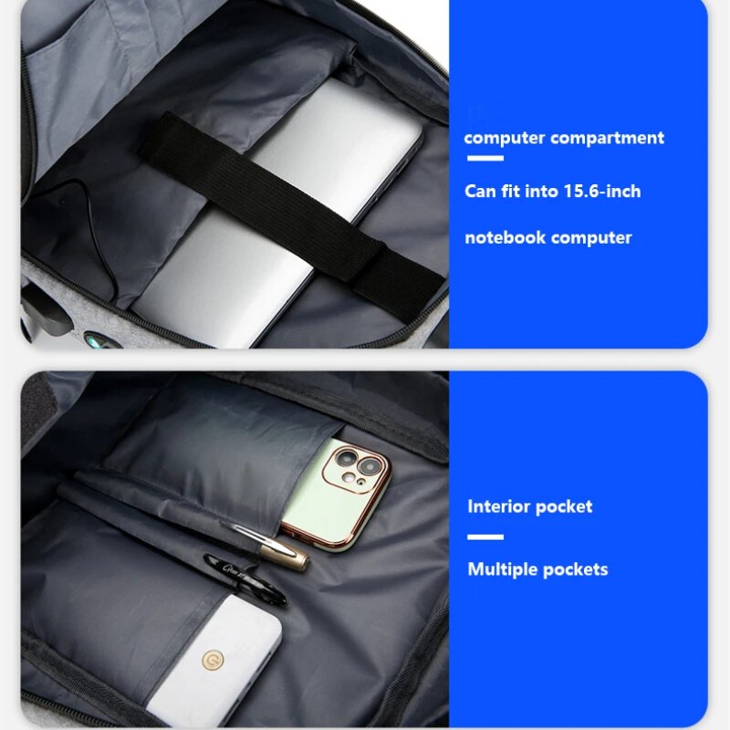 Men's Waterproof Backpack Anti-Theft Lightweight Back Bag for Men Backpack Book Bag Men Stylish Backpack 15.6" Notebook Backpack